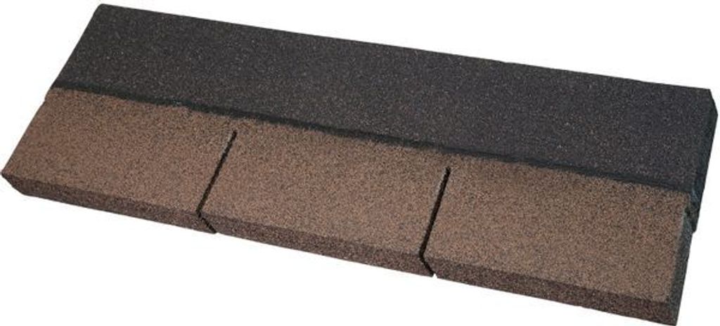 Easy Rechteck Bitumen-Dachschindeln braun Produktbild 