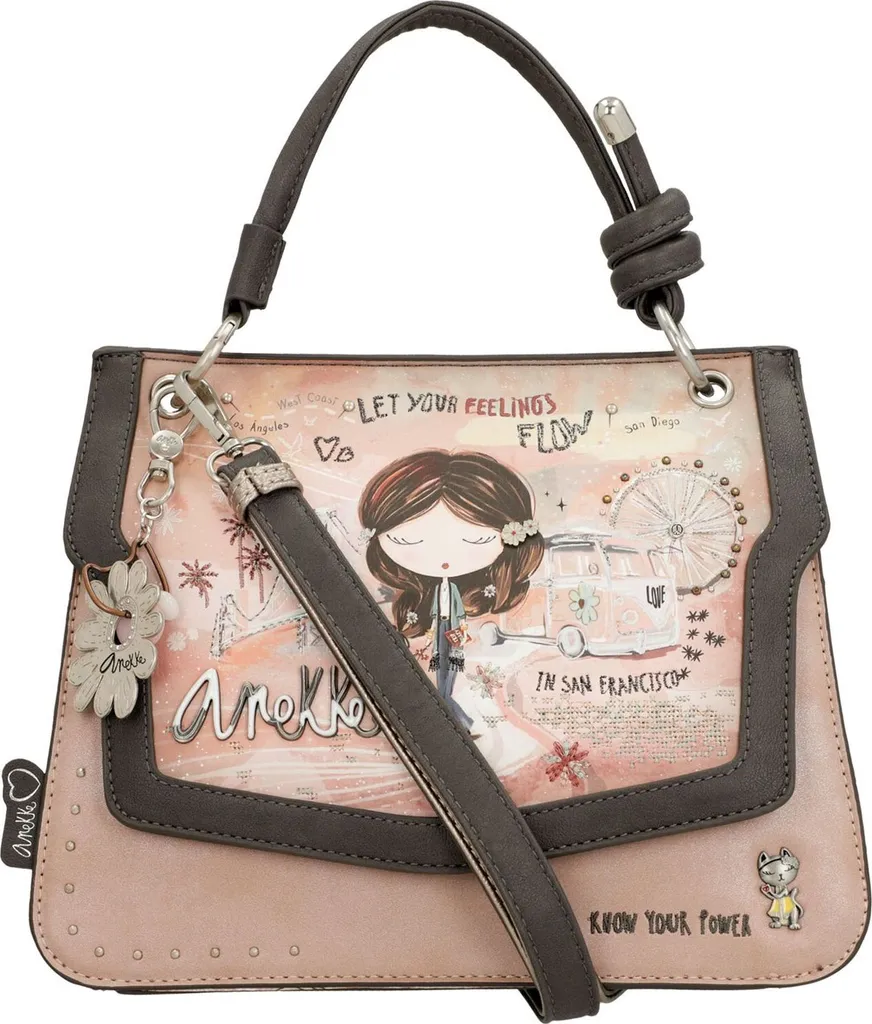 Anekke Peace & Love Borsa a Tracolla Pink Multicolore | Shop Online