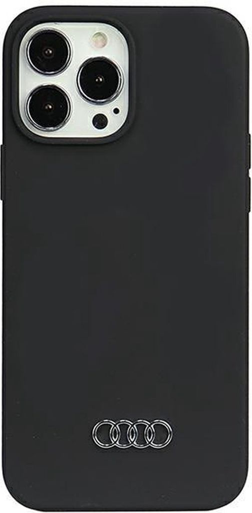 Audi Silikonhülle iPhone 13 Pro Max 6,7 schwarz/schwarz Hardcase AU-LSRIP13PM-Q3/D1-BK Handyhülle