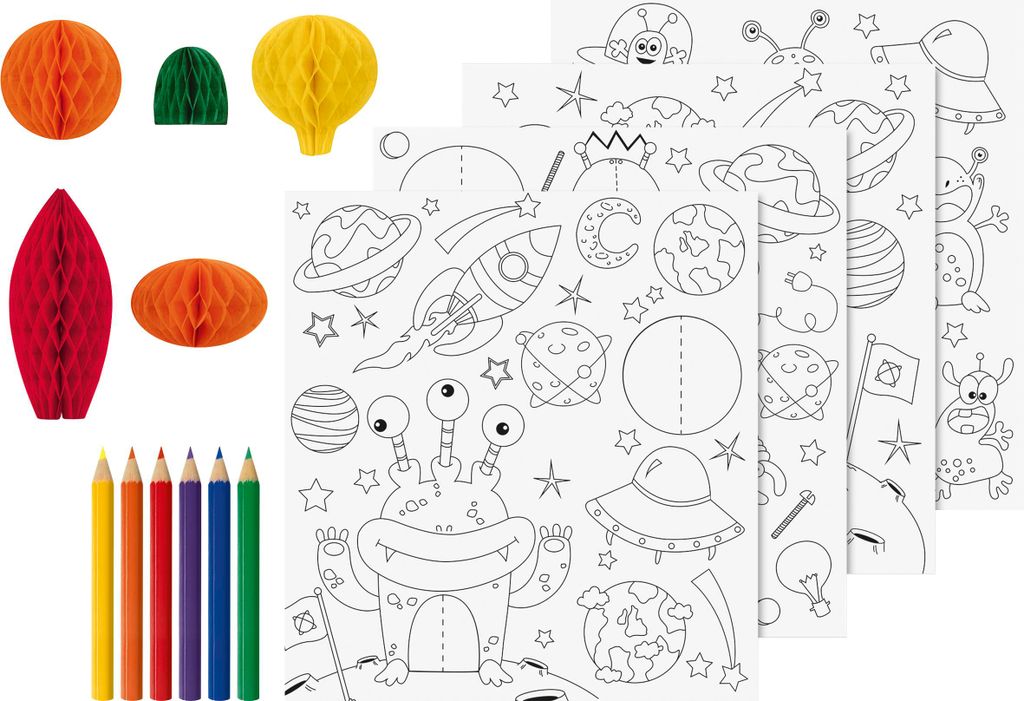 HEYDA 3D Mal-Set "Weltall" 15-teilig