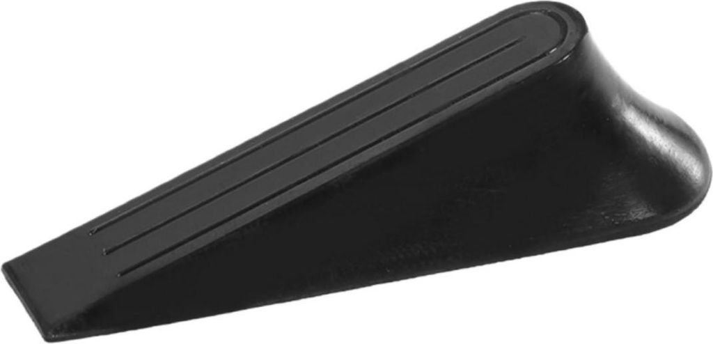 INF 5er-Pack Gummi-Türstopper, 40g Schwarz Türkeil, Anti-Schlag Türstopper