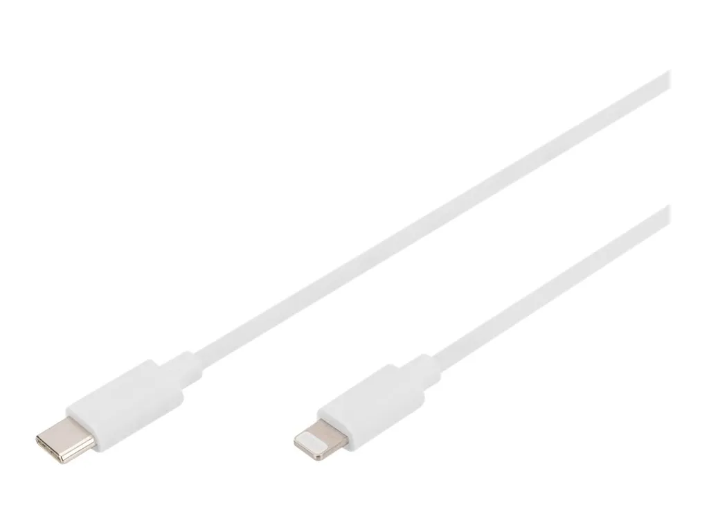 Digitus | Maschio | Apple Lightning | Maschio | Bianco | 24 pin USB-C | 2 m