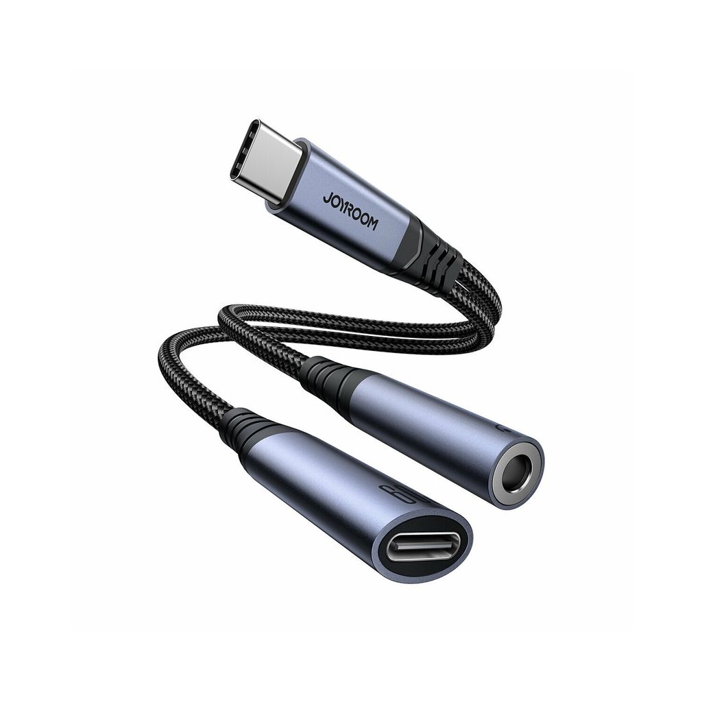JOYROOM USB-C to 3.5mm / USB-C Audio Cable Joyroom SY-C02, Produktbild 