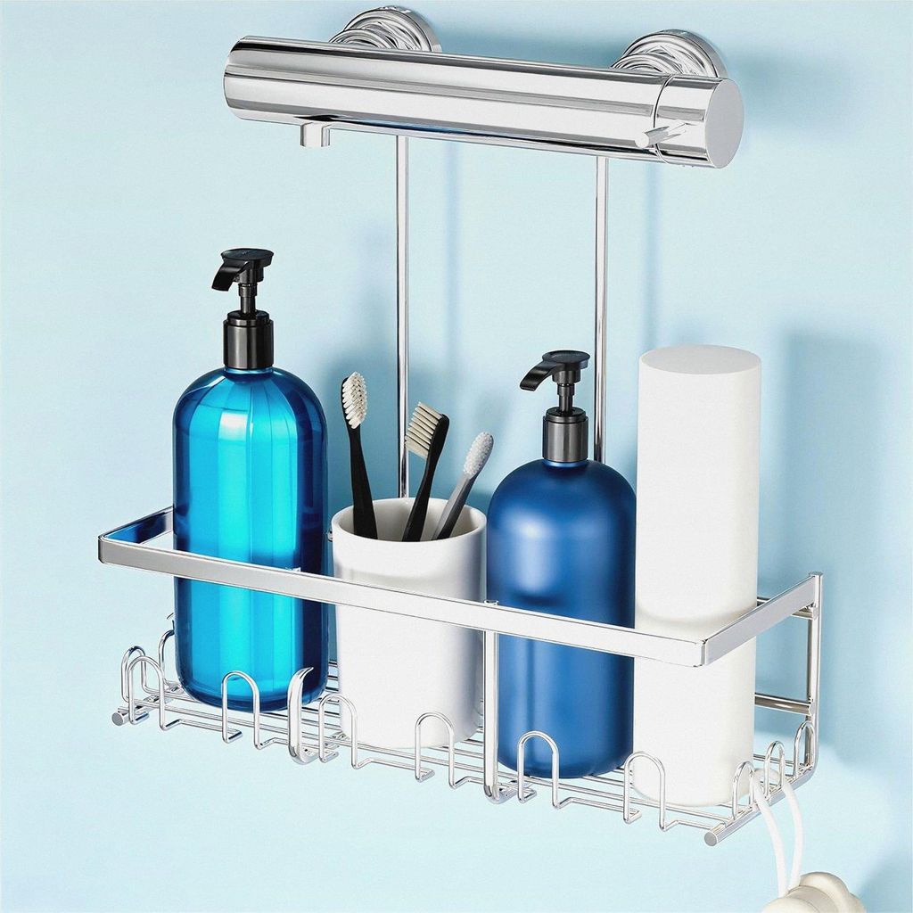 Duschablage Zum Hängen Duschablage Ohne Bohren - Duschregal Hängen Shampoo Halterung Für Dusche Duschkorb Dusche Halterung Shower Shelf Bad Rega...
