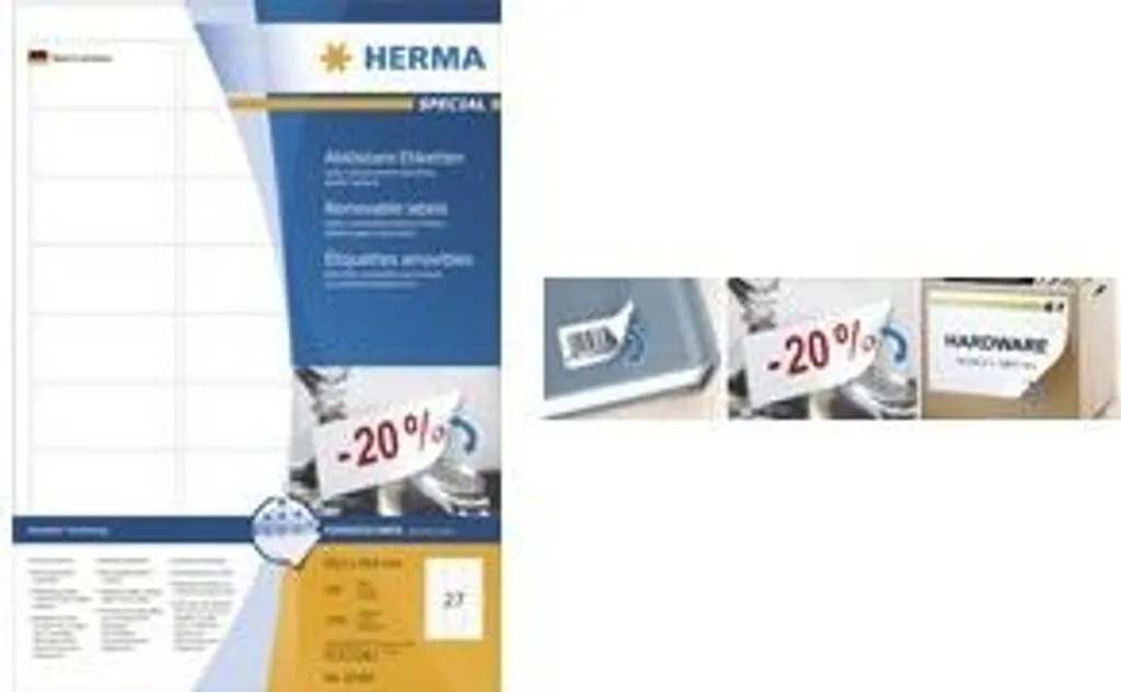 HERMA 99,1x42,3 mm Etichette Universali A4 - Alta Velocità Stampa - 21