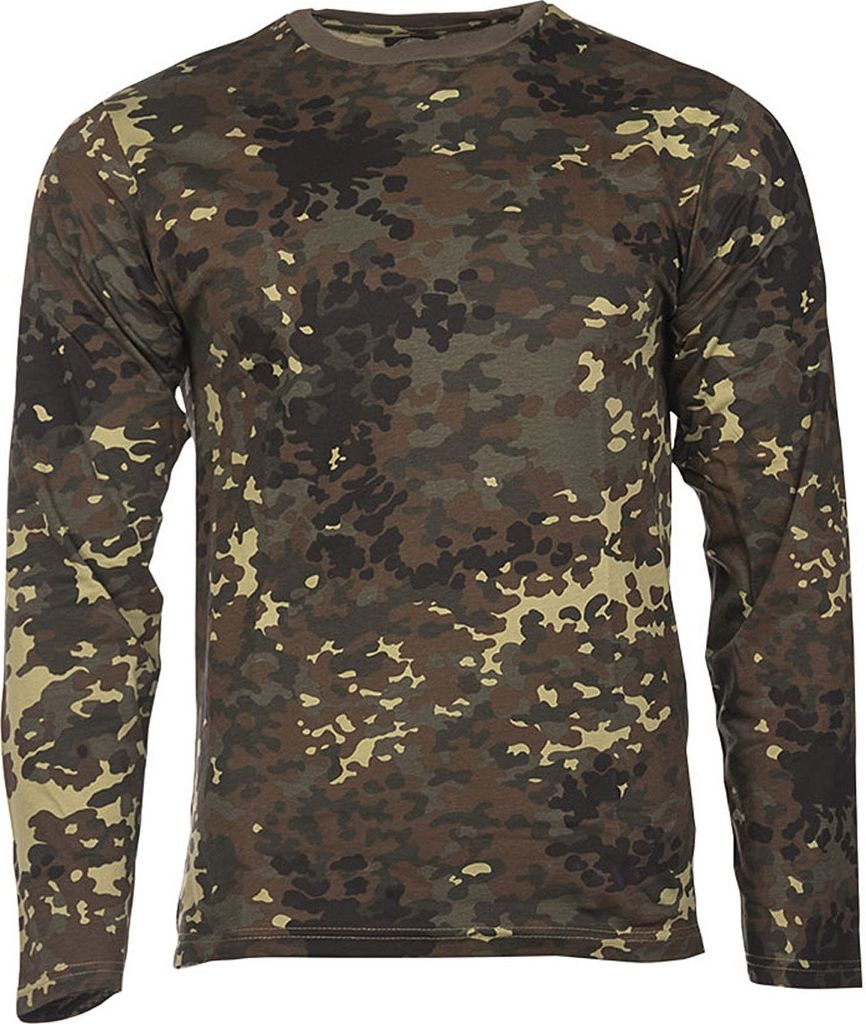 Strapazierfähiges Langarmshirt flecktarn Größe L aus Produktbild 
