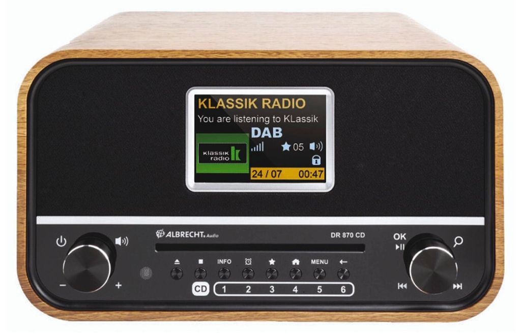 Albrecht DR 870 CD Seniorenradio Produktbild 