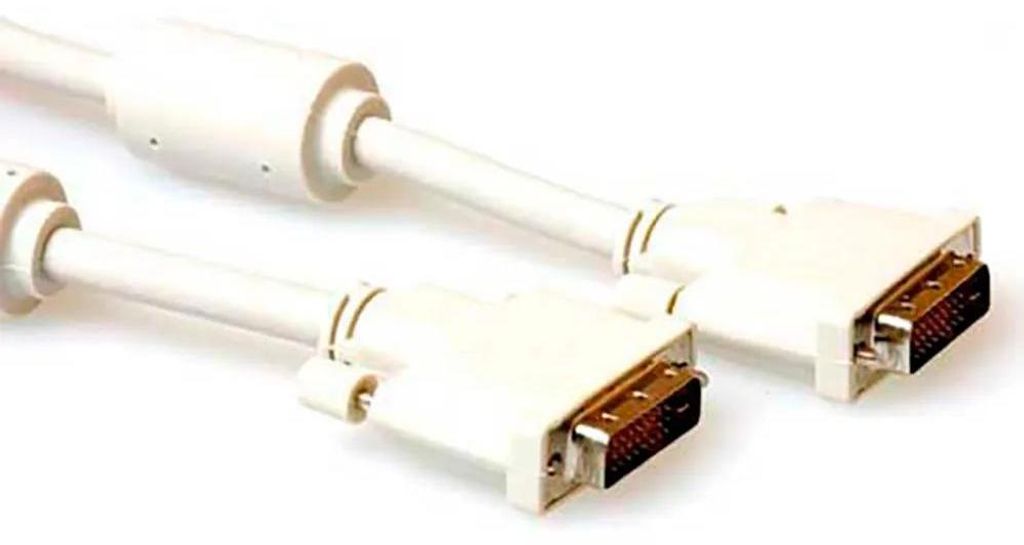 ACT High quality DVI-D Dual Link connection cable male-male 5 m DVI-Kabel Elfenbein (AK3632)