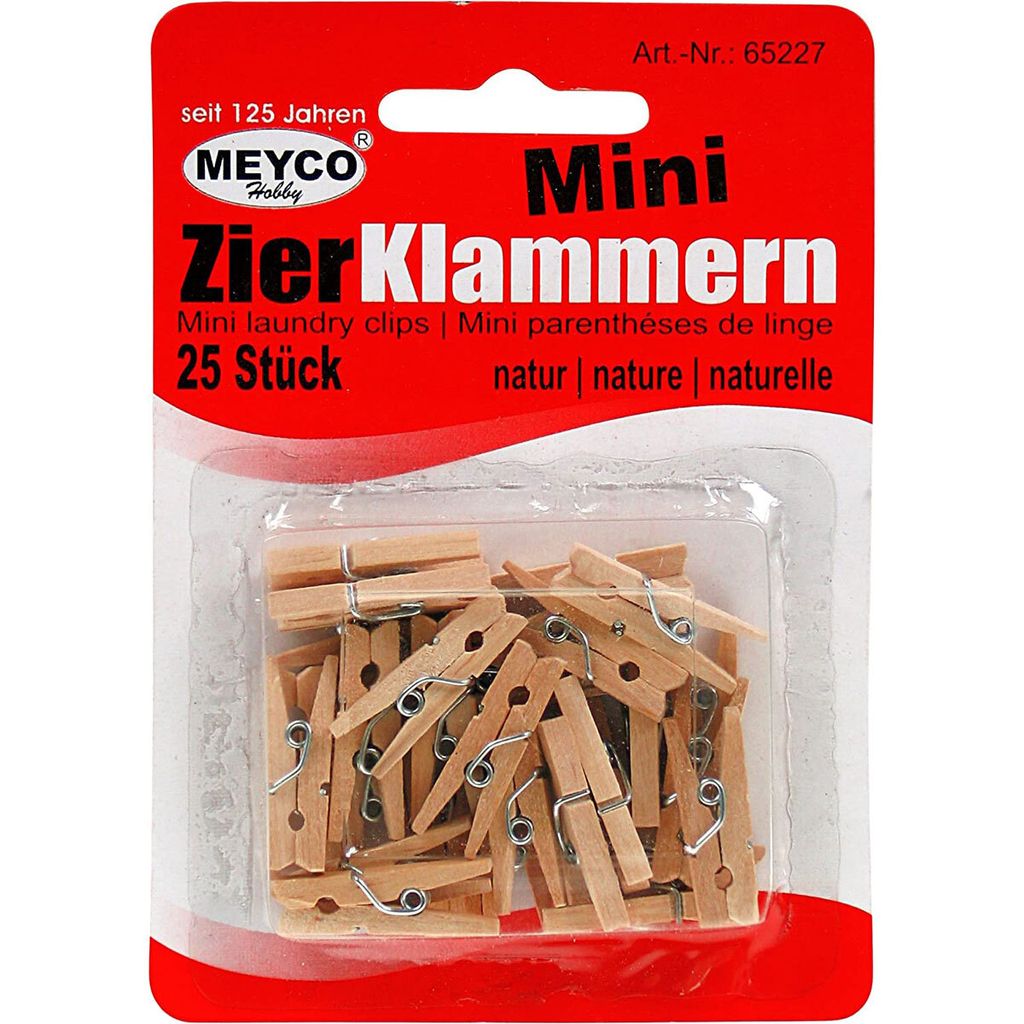 Meyco Hobby 25 malých dekoratívnych kolíkov na oblečenie z Obrázok produktu 