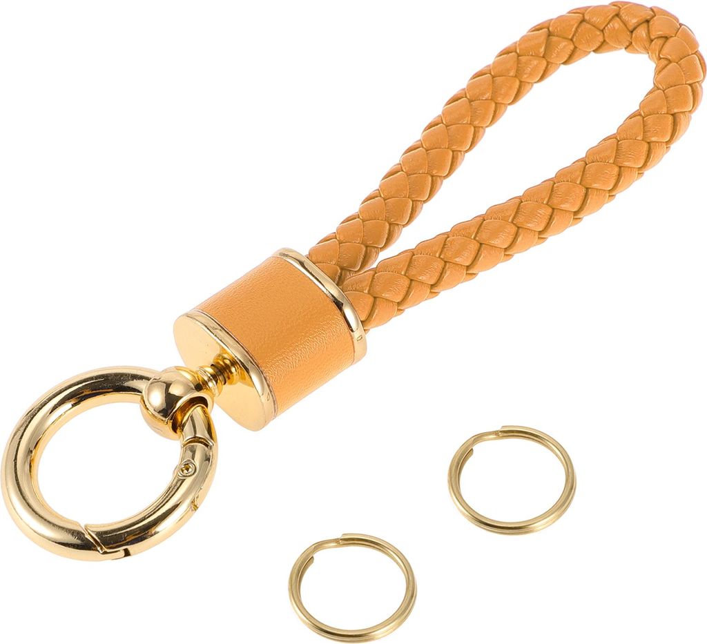 Schlüsselanhänger Universal Schlüsselanhänger mit Ring für Schlüsselanhänger für Zuhause für Frauen Kunstleder, Zinklegierung Goldton, Gel...