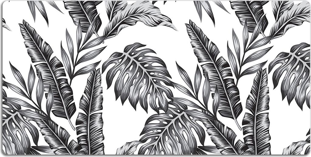 Schreibtischmatte Tischunterlage 90x45 cm Mauspad - Palmenblätter