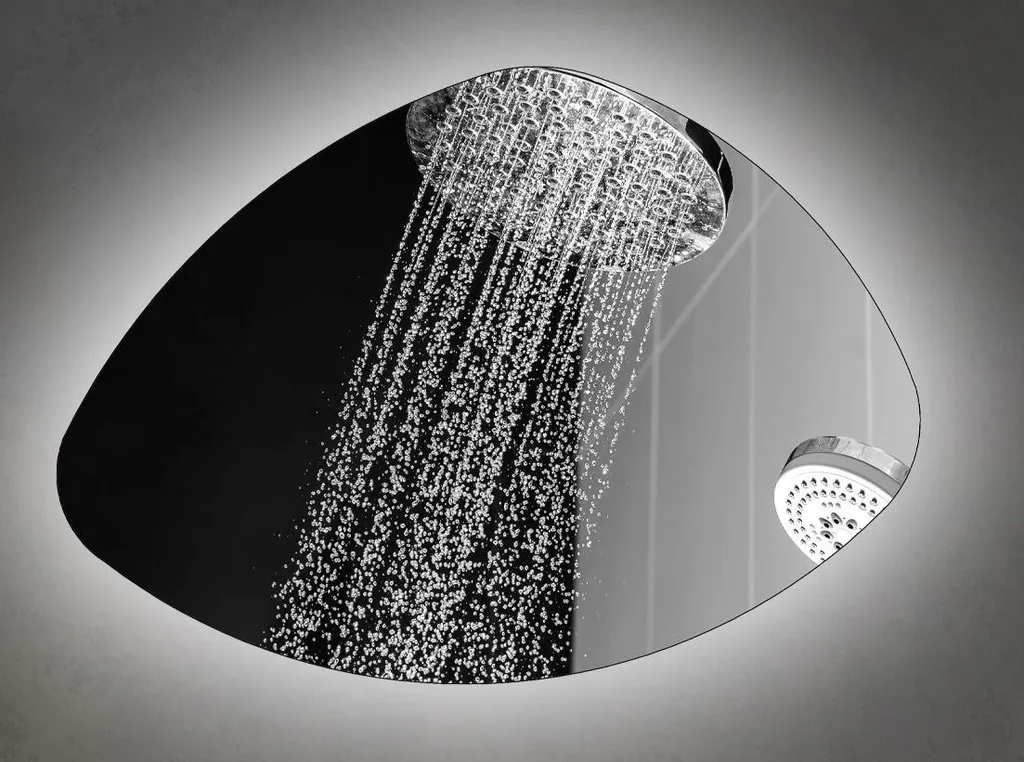Miroir LED IP44 Lumière Neutre 4200K Asymétrique 50x70 cm Haute Qualité
