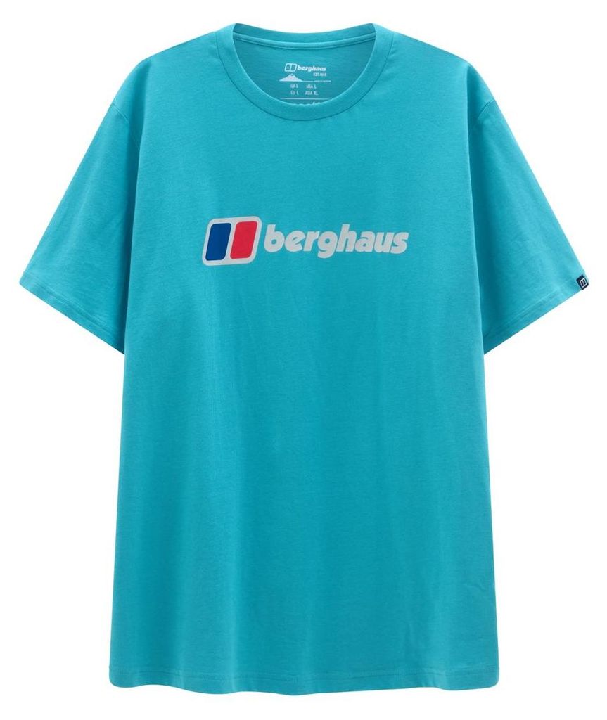 Berghaus Class Xl-Logo Short Sleeve Graphic Tee Adult Male Calgary Blue (LtBLU/LtBLU, blue), Größe M (50), 4A002002006, Berghaus