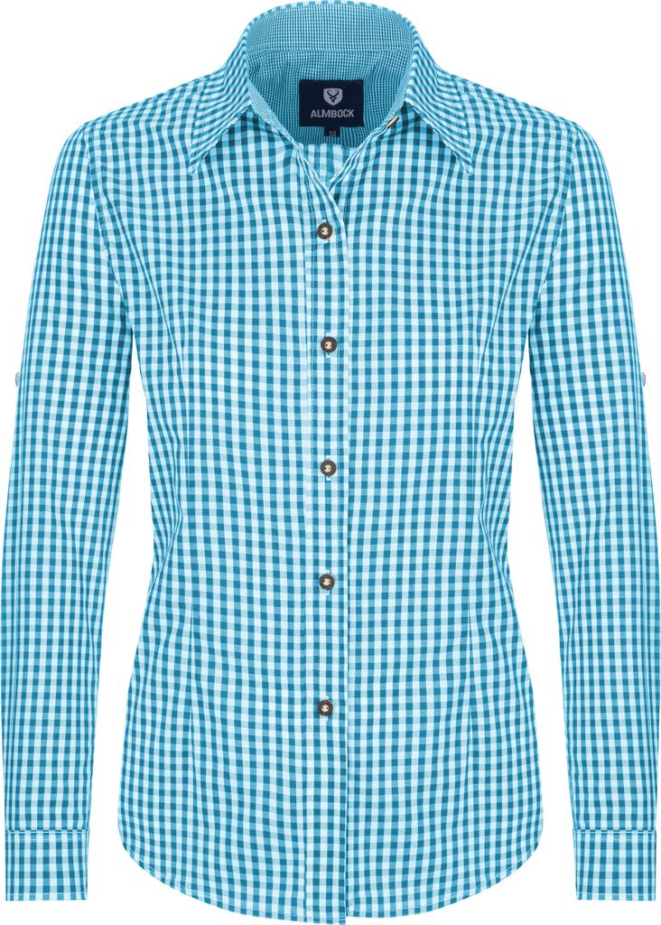 Trachtenbluse Jessi (türkis) 36 Produktbild 