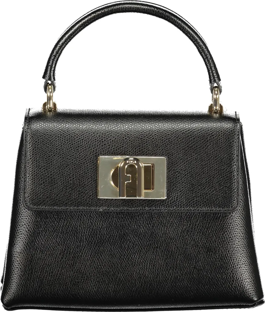Sac femme noir 2-en-1 avec bandoulière réglable et anse de transport