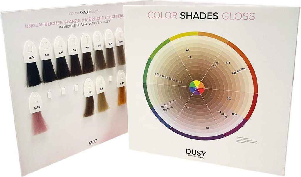 Dusy Color Shades Farbkarte mit Meschen