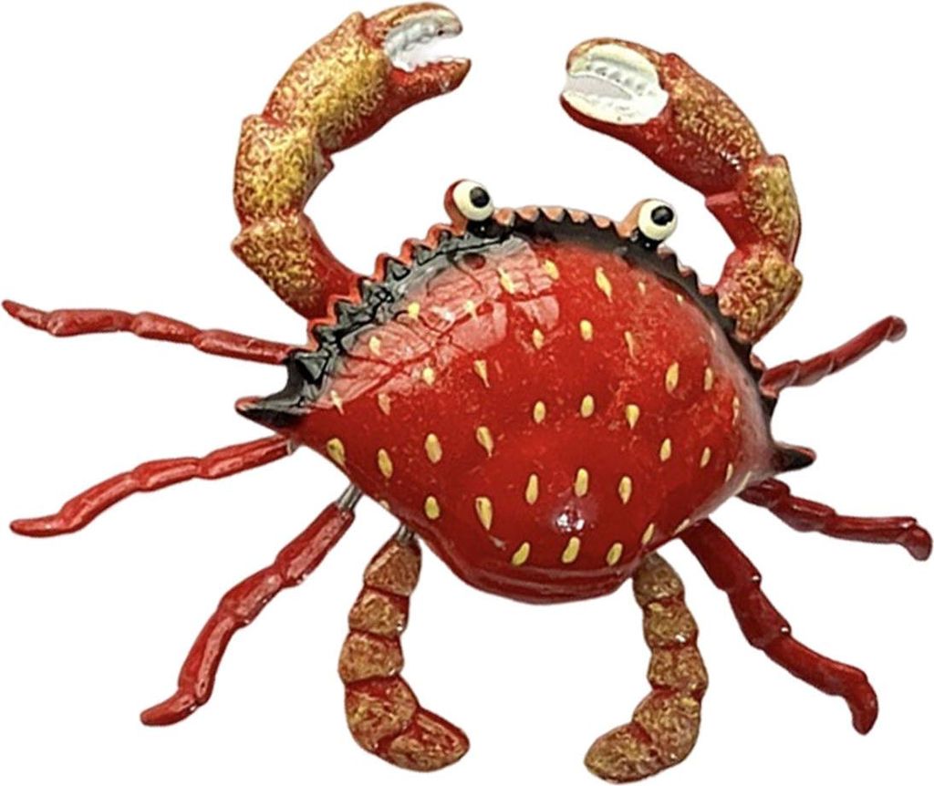 Kühlschrankmagnet mit simulierter Krabbe, bewegliche Gelenke, realistisch, für Zuhause, Büro, Küche, Spind, Kühlschrank, magnetisch, 3D-Krabbe...