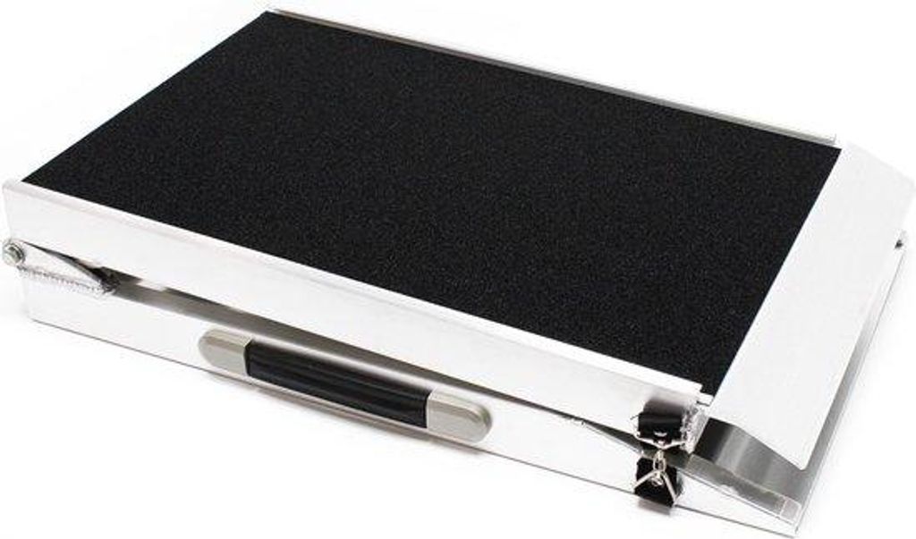 Einfache Hundrampe, Alu, Antirutsch, 214x38cm, bis 115kg