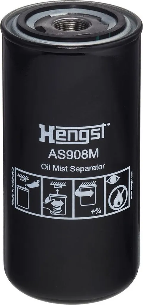 Recyclage Gaz Carter Hengst AS908M - Filtre Séparateur d'Huile