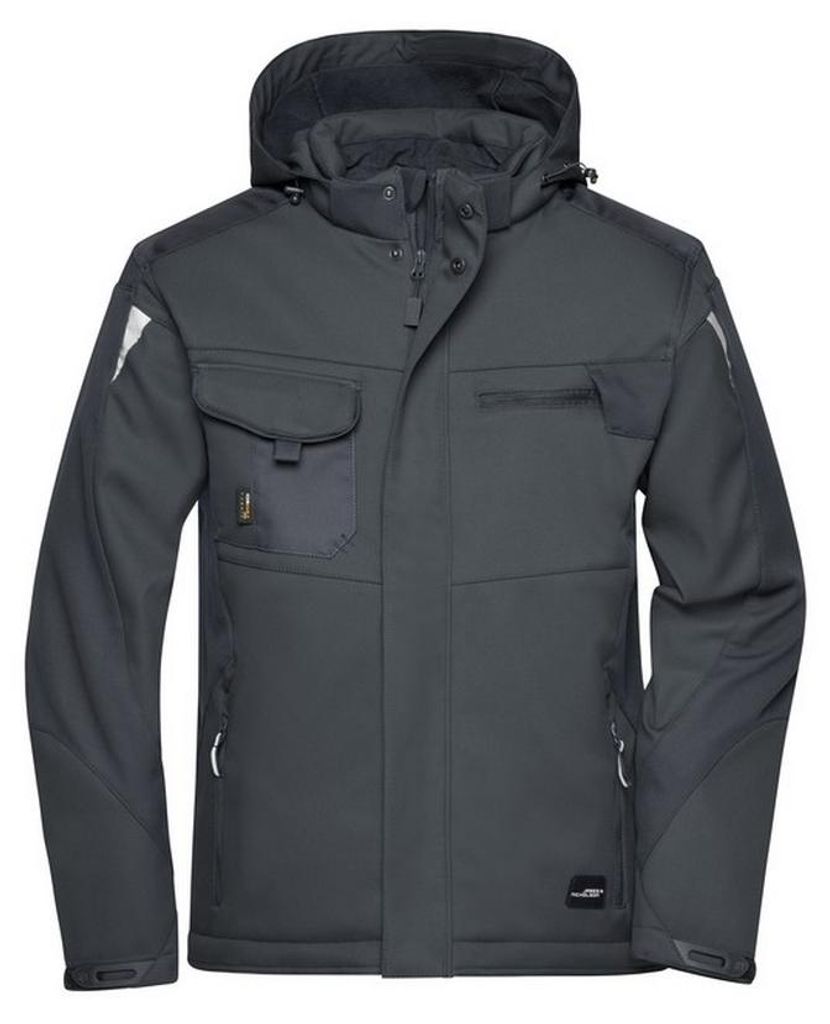 James and Nicholson - "Craftsmen" Softshelljacke für Herren/Damen Uni LT5645 (6XL) (Schwarz)