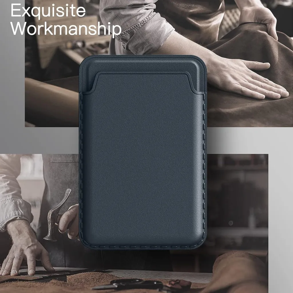 Portefeuille iPhone 16 MagSafe Bleu : Gardez vos Cartes à Portée de Main - 6