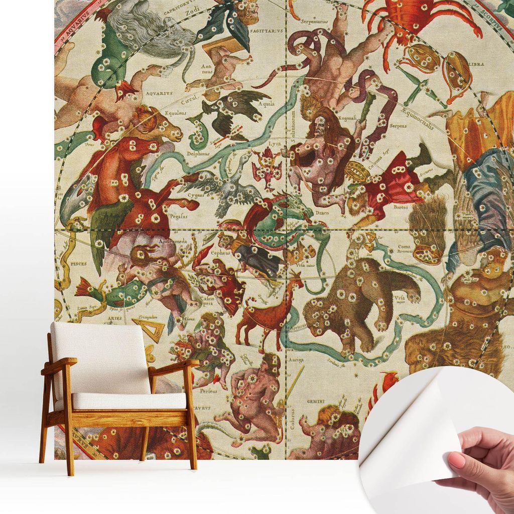 Fototapete selbstklebend - 250x250 cm - Tapete - Wandtapete - Wandbilder - Klebefolie - Dekofolie - Tapete Folie - Wand - Dekoration - Wohnzimmer -...