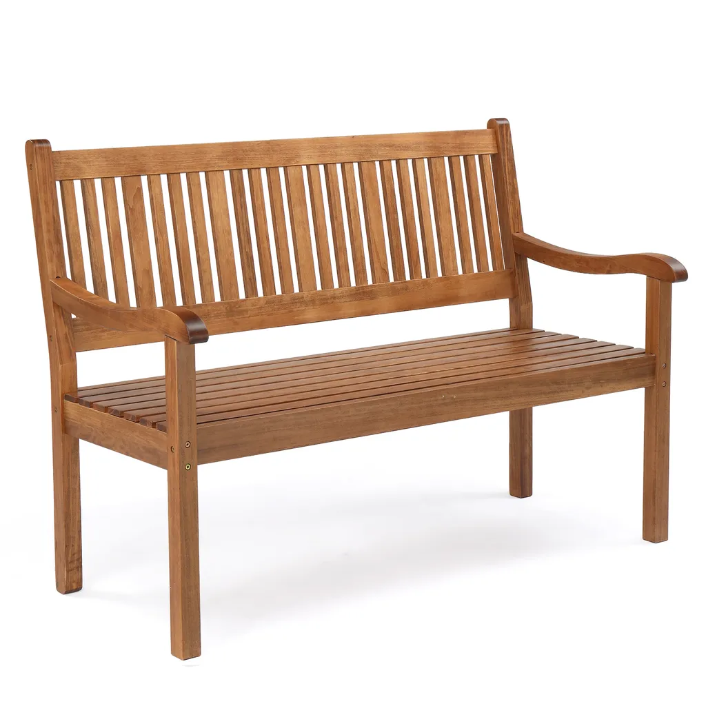 Banc de jardin en bois résistant aux intempéries - 3 places 127 cm