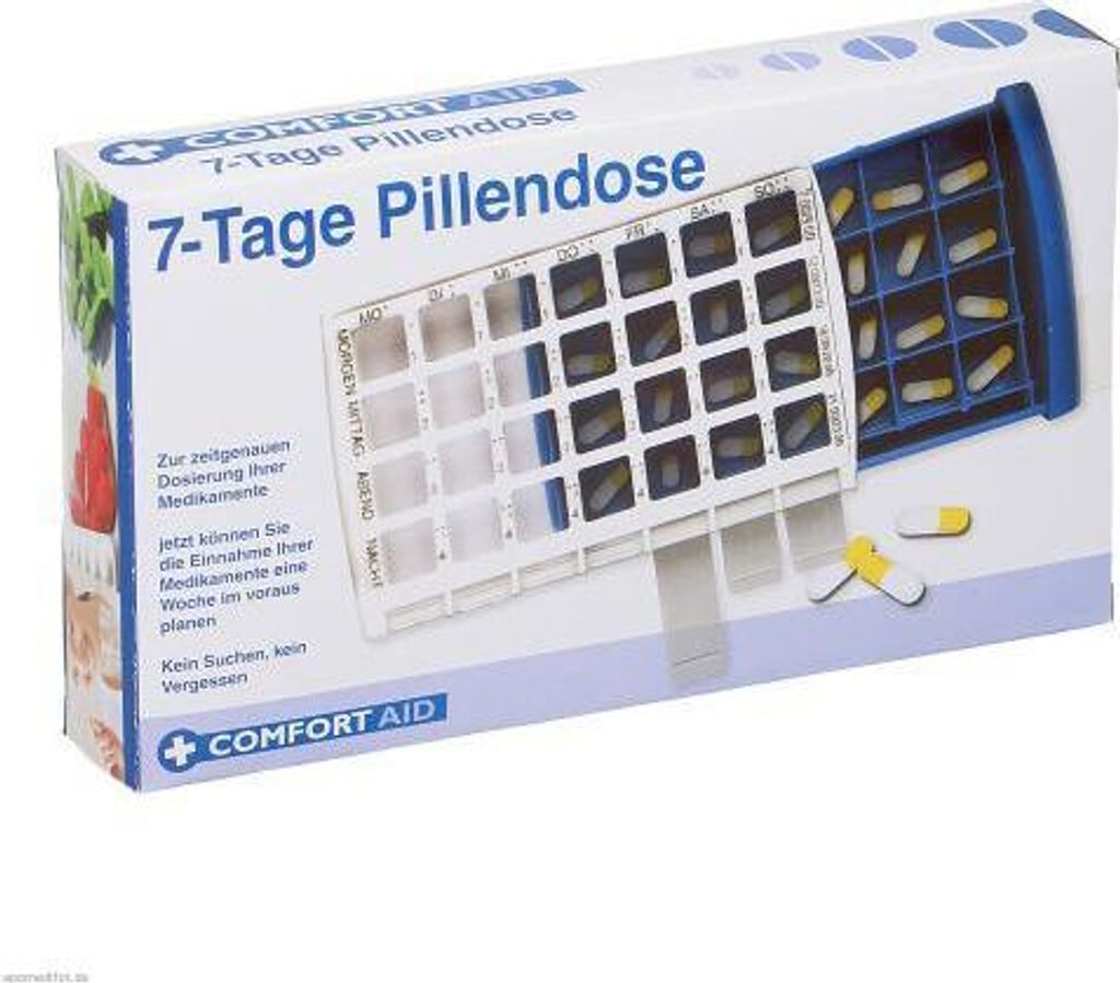 Pillendose 7 Tage+4 Fächer je Tag Kunststoff 1 St