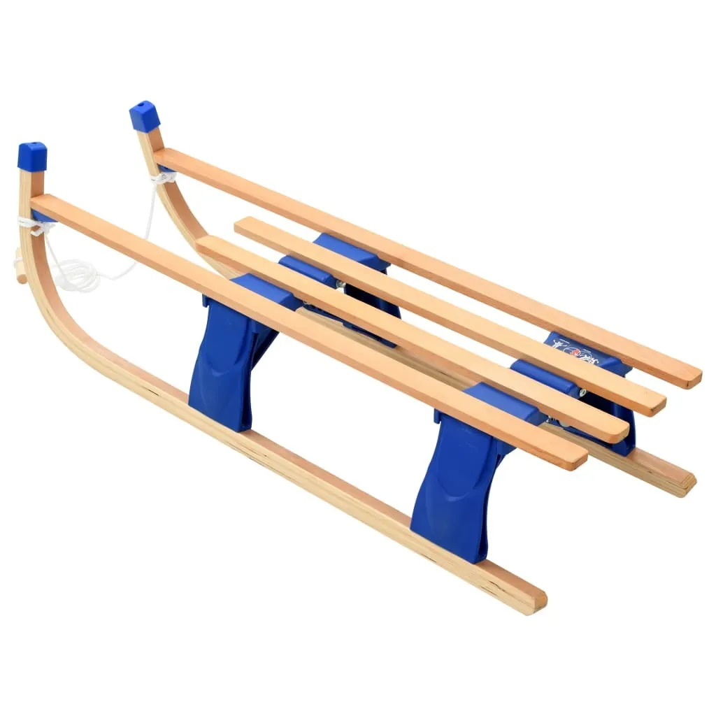 Luge pliante en bois 110 cm vidaXL : rangement facile pour coffre encombré