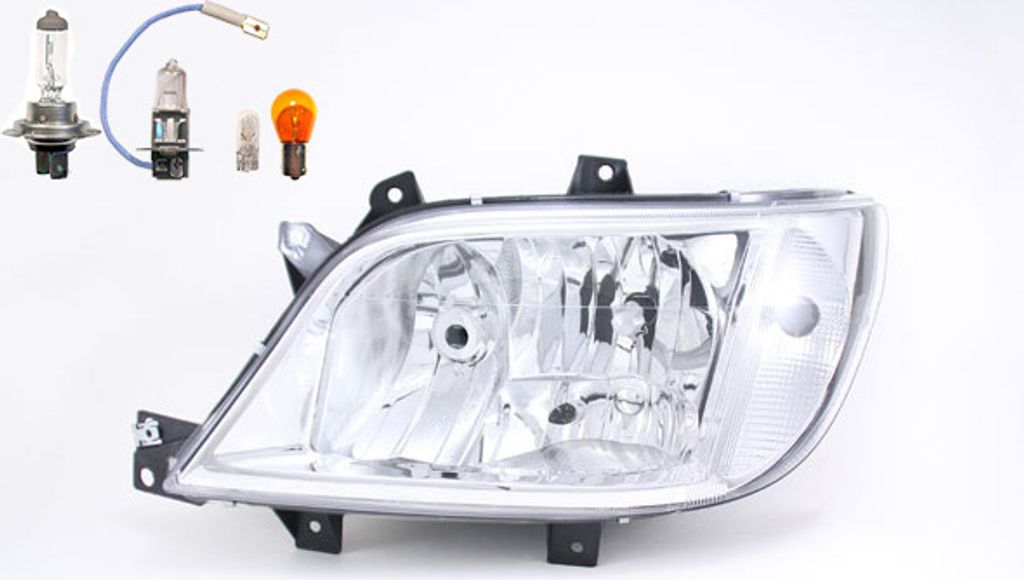 Johns, Scheinwerfer Halogen passend für Mercedes Sprinter 901 904 02-06 LI Leuchtmittel 9018202461 A9018202461