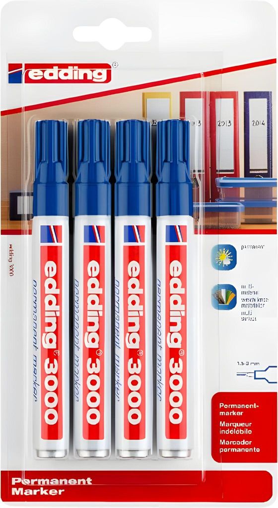 Edding 3000, Blau, Multi, Weiß Produktbild 