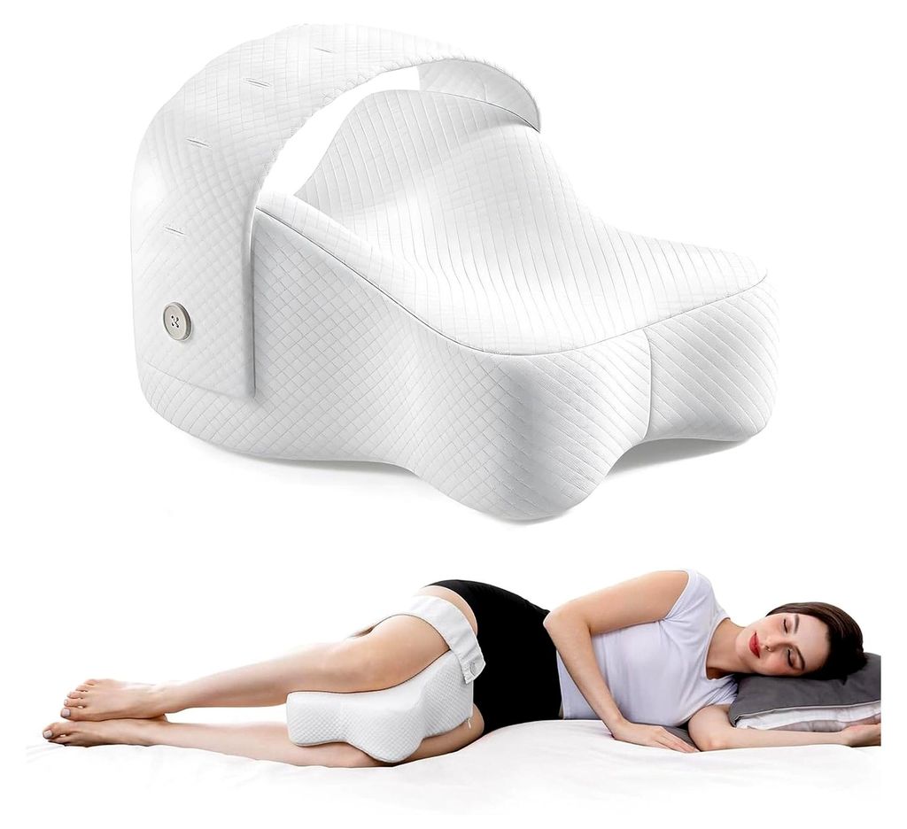 Orthopädisches Kniekissen für Seitenschläfer, Beinkissen und Knierolle gegen Rückenschmerzen, Weiches Kniekissen zum Schlafen
