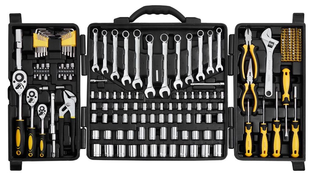 Sada mechanických nástrojů VEVOR, 207 kusů, s nástrčnými Obrázek produktu 