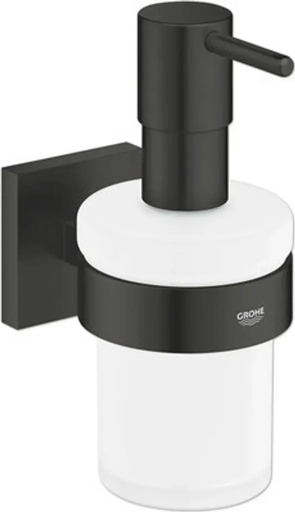 Distributeur de savon liquide mural GROHE Start Cube en chrome éclatant