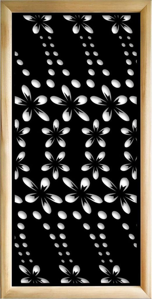 SPRING - Moduli Decorativi in holz e PVC 73x148 cm schwarz