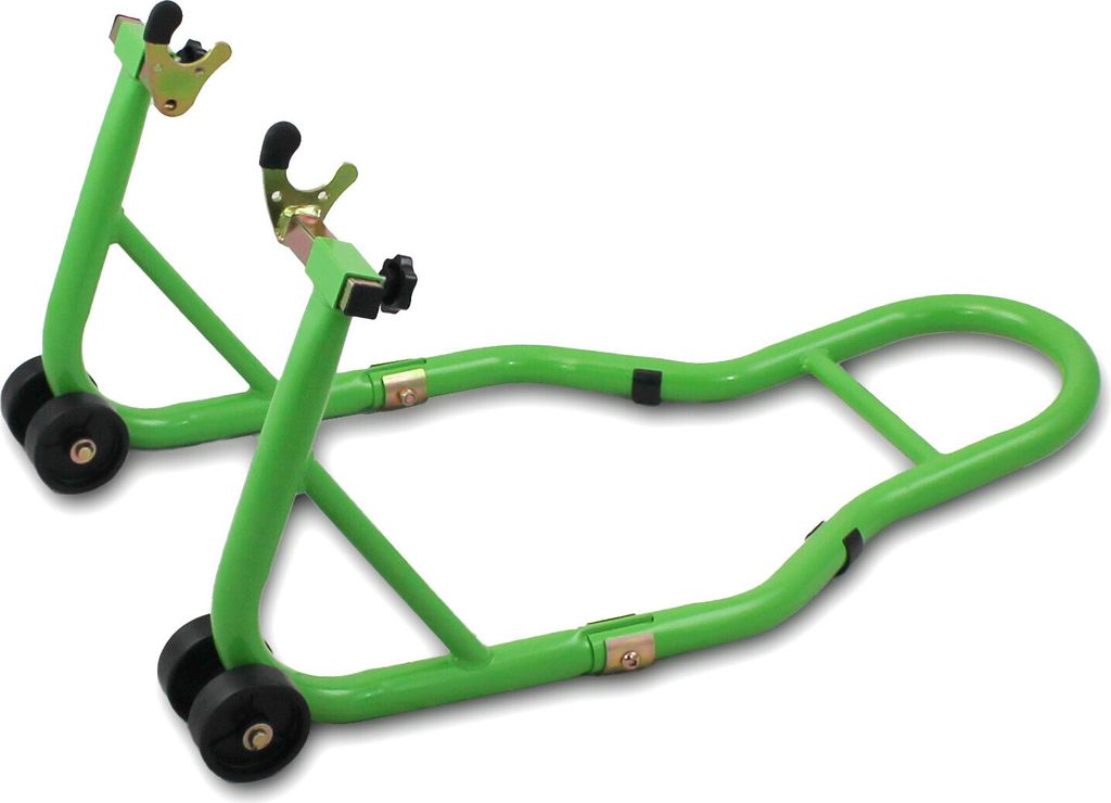 Bituxx Motorrad Montageständer Hinten Grün MS-15730 Produktbild 