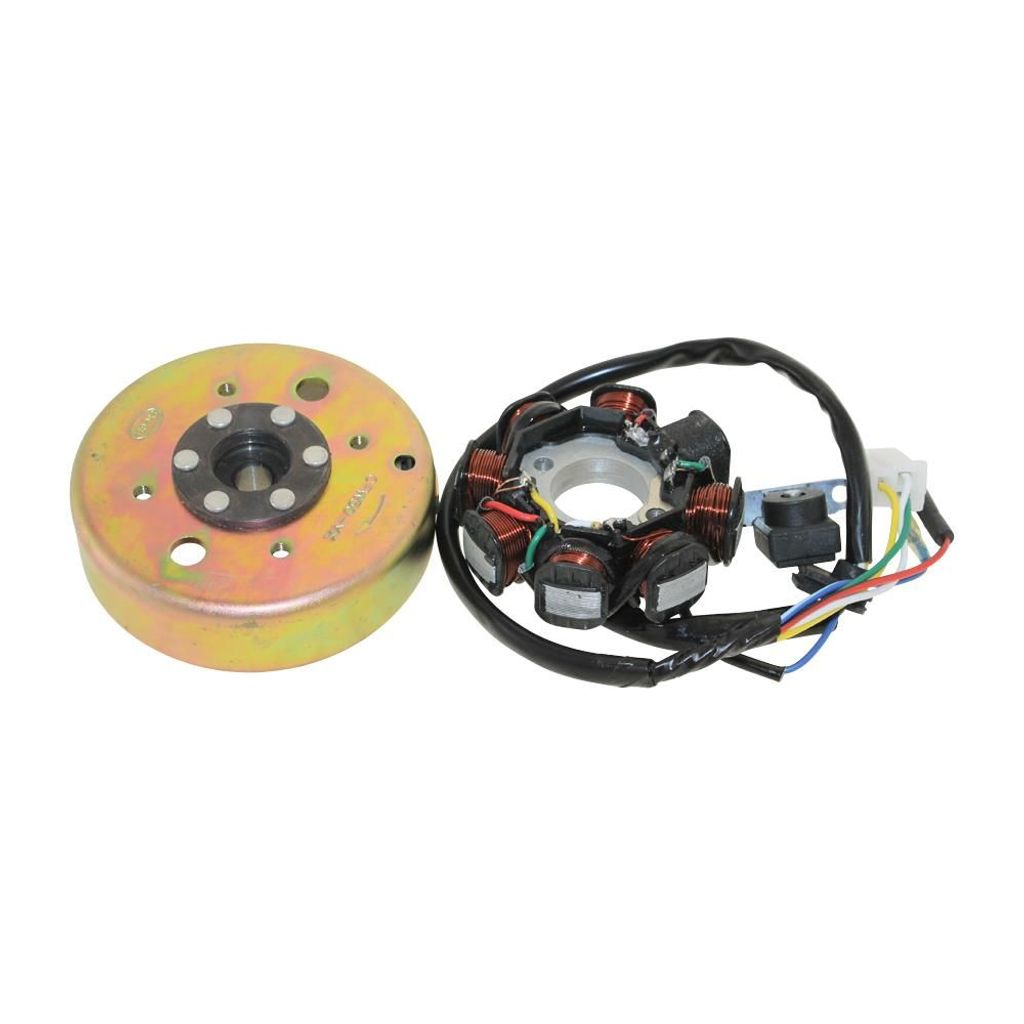 Lichtmaschine komplett für 50ccm 4T China Roller, GY6, QMA, Produktbild 