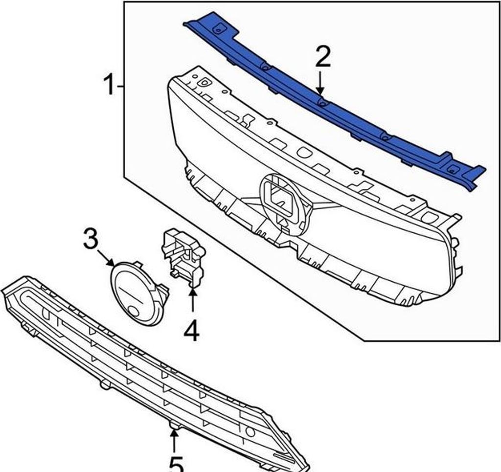 VOLVO C40 Kühlergrill Dichtung Kühlergrill OE 32337614