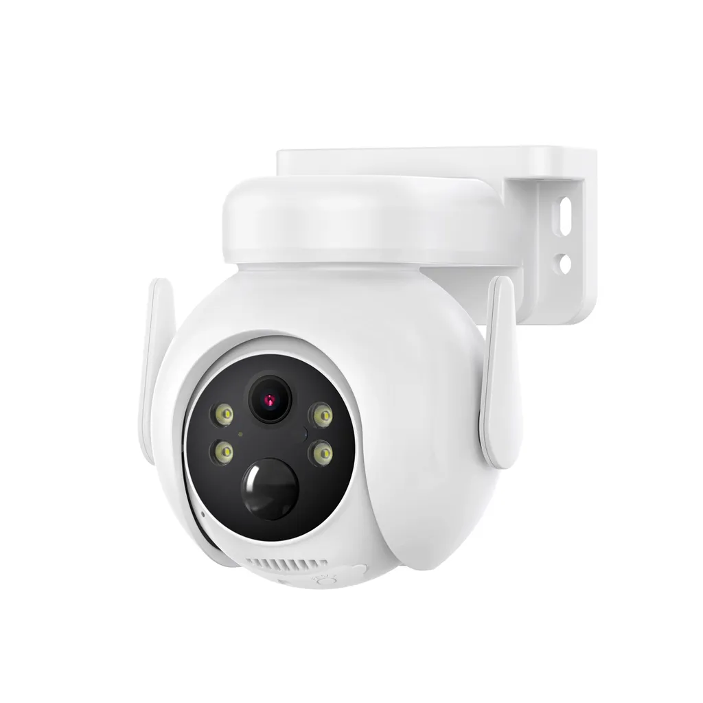 Caméra de surveillance 2K avec alarme sonore et batterie 7800mAh CR10