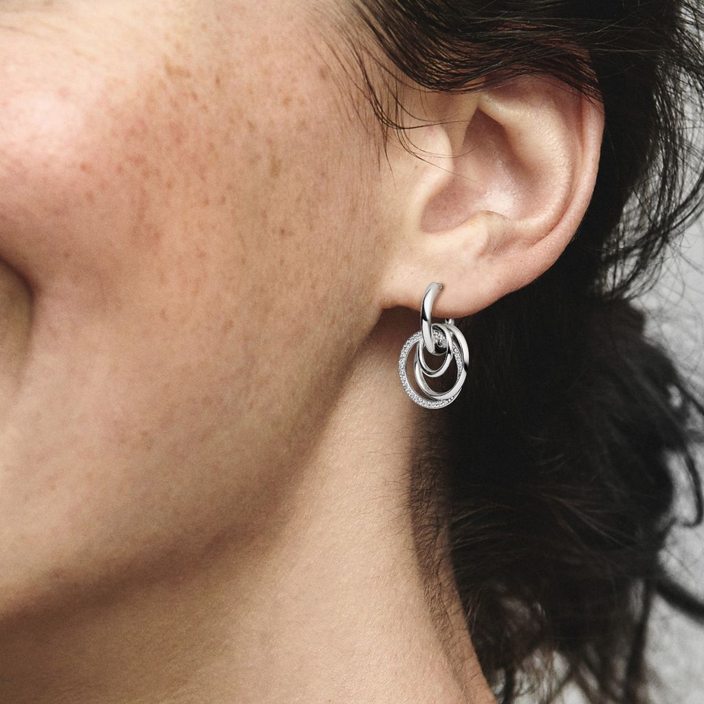 PANDORA Creolen "Always Together" Silber mit Zirkonia Obrázek produktu 2