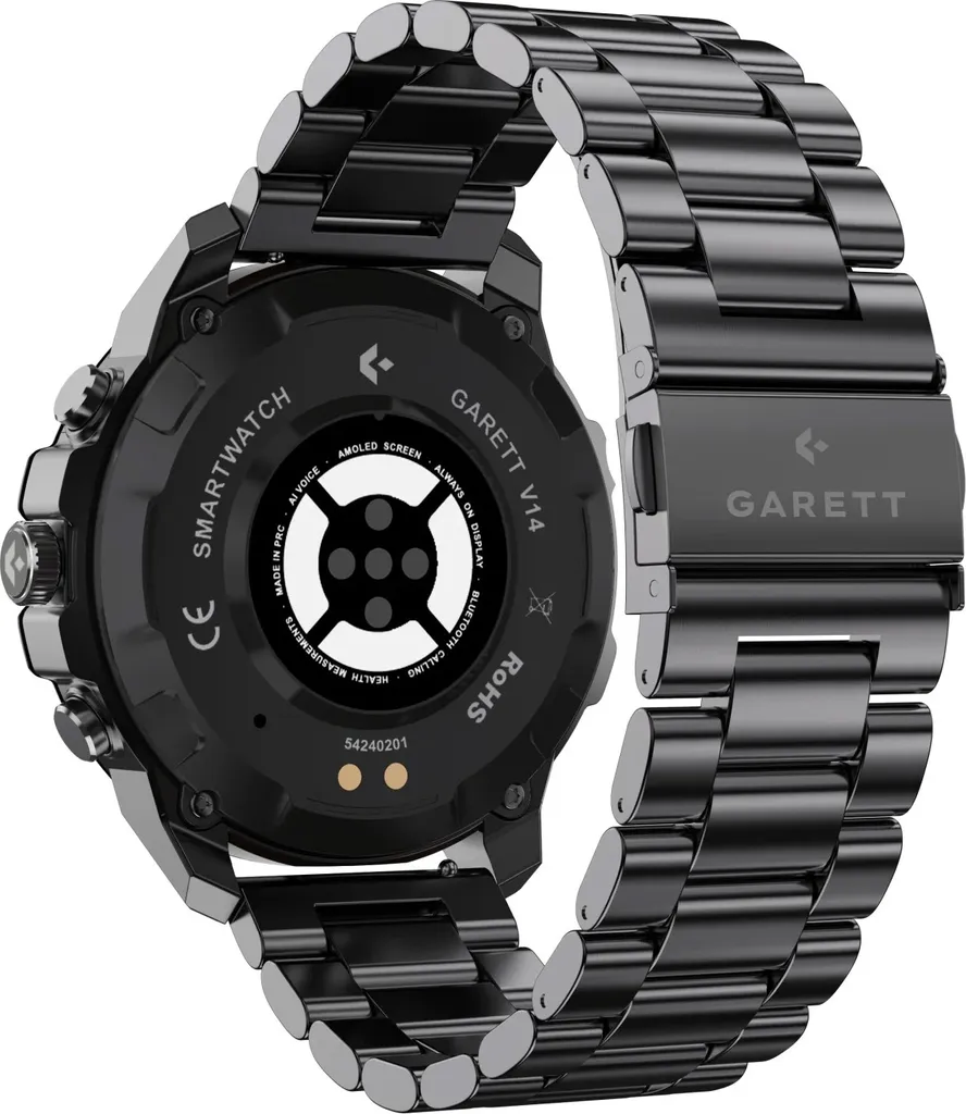 Garett V14 Acciaio Nero: Smartwatch AMOLED con Chiamate Bluetooth - 6