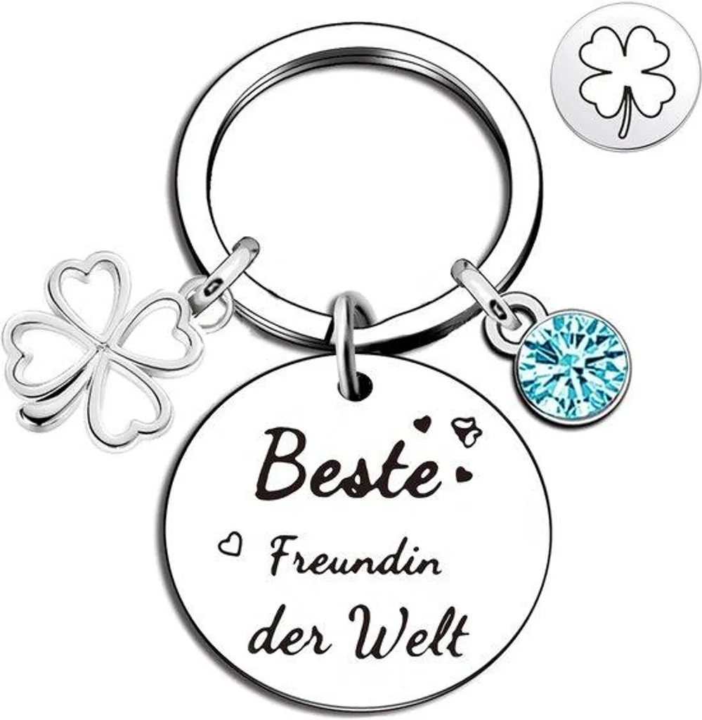 Porte-clés personnalisé en argent pour femme, petit format chic