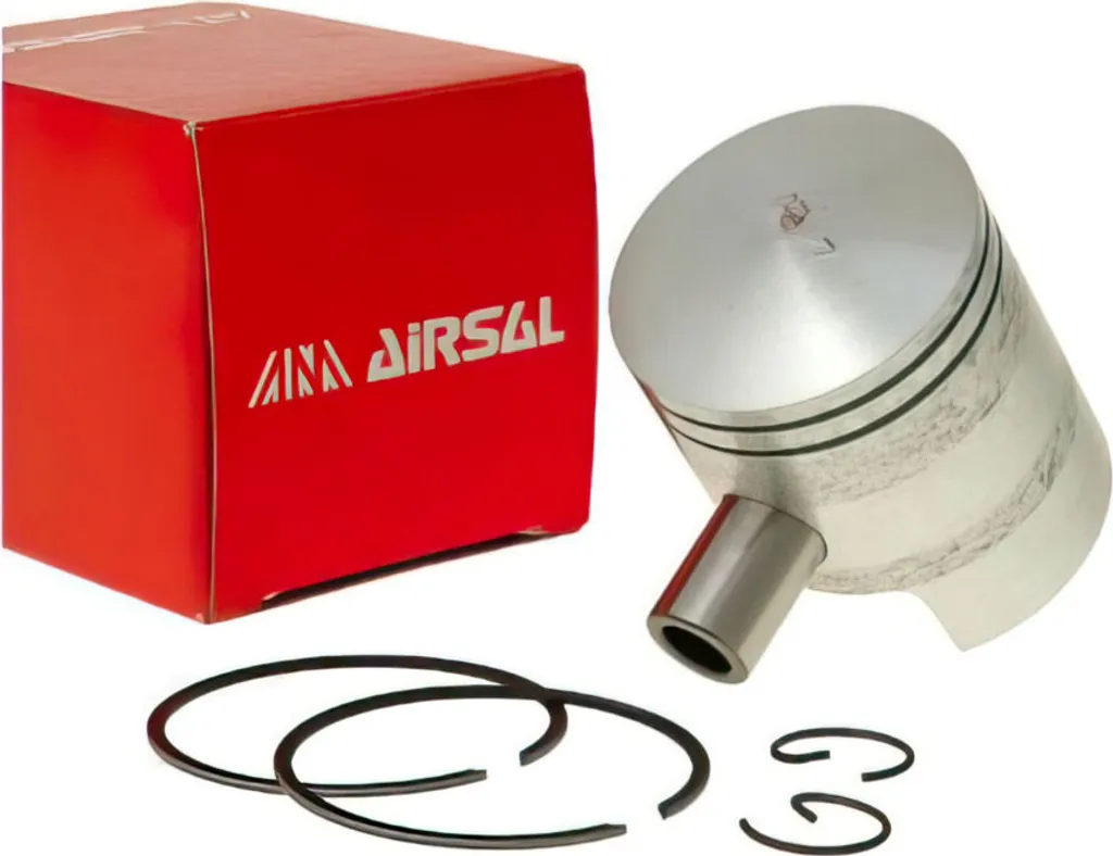 Kit piston moteur Airsal complet avec segments et axe pour moto 50cc Derbi