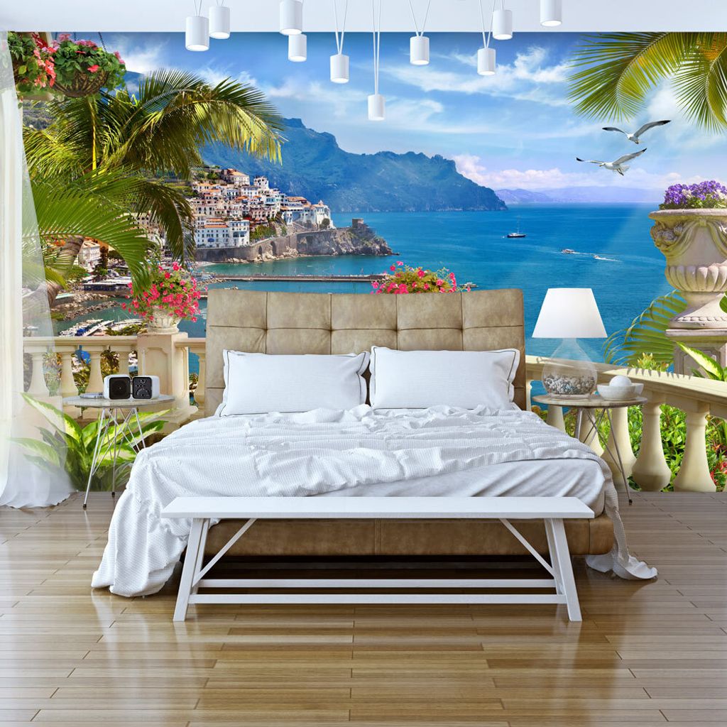 Basera Selbstklebende Fototapete mediterranes Motiv c-B-0101-a-a, mit UV-Schutz, 294x210 cm