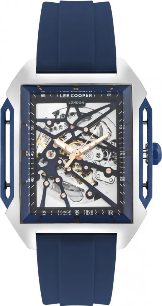 Montre Homme Lee Cooper LC07900.359 Squelette Bleu Marine Fashion