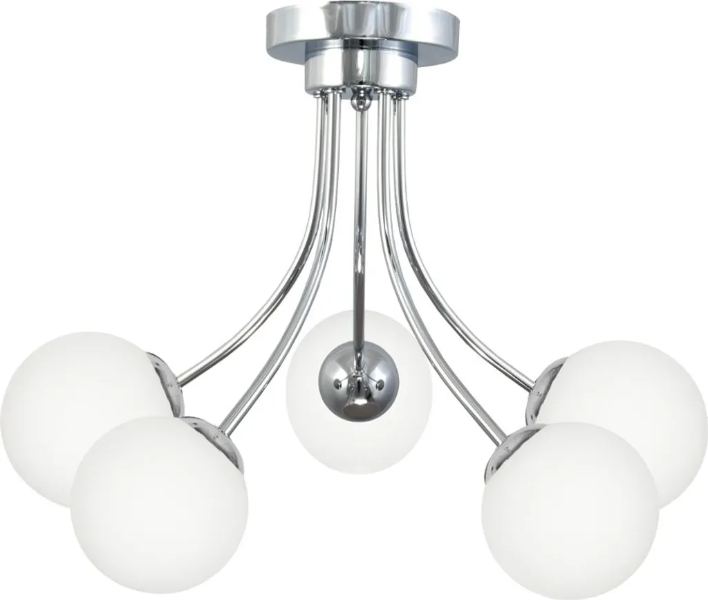 Lustre design chrome et verre : finissez-en avec les pièces sombres