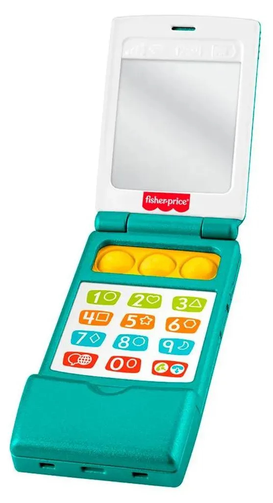 Jouet Éveil Téléphone Portable Interactif Fisher-Price Vert pour Bébé