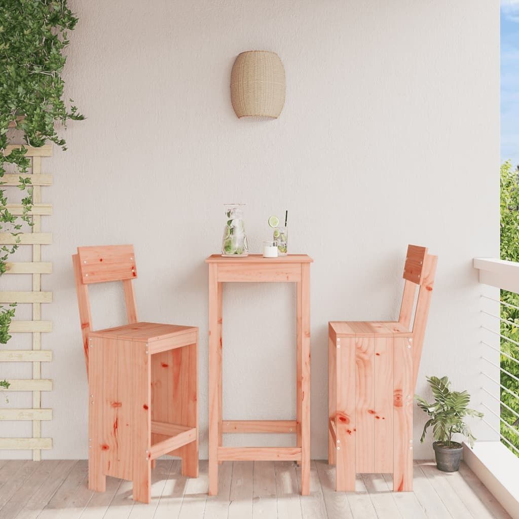"2026 Promotion" Barhocker 2 Stk. - Hohe Qualität - 40x48,5x115,5 cm Massivholz Douglasie - Gartenstühle CC29143