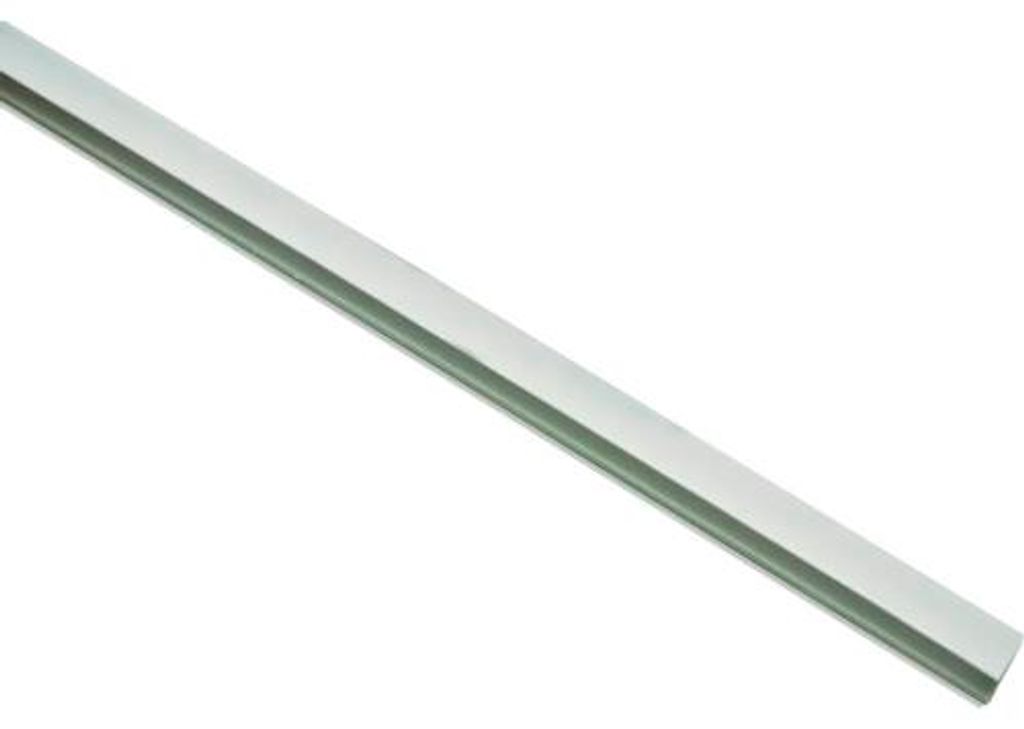 Seitenführungsprofil weiß für Klemmrollos, 150 cm 2 Stück zum kleben - kürzbar
