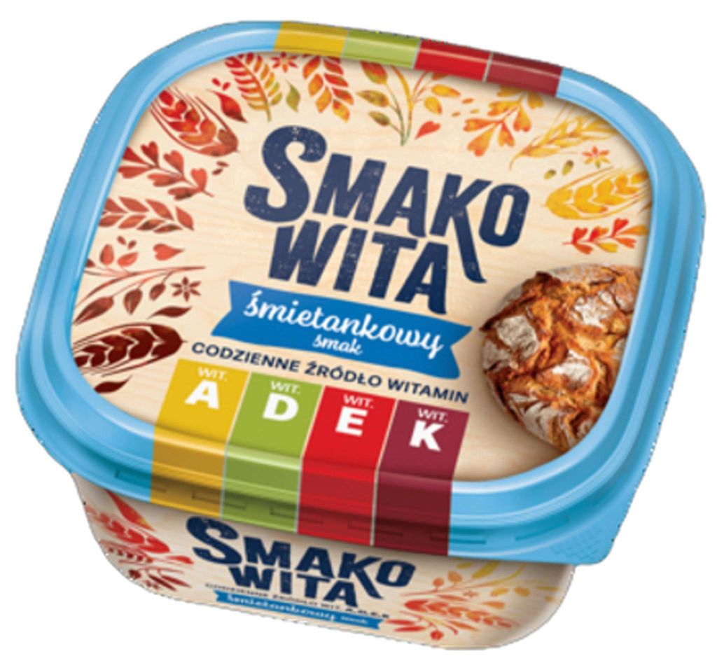 Smakowita śmietankowy smak 450 g. Margaryna półtłusta Zdjęcie produktu 
